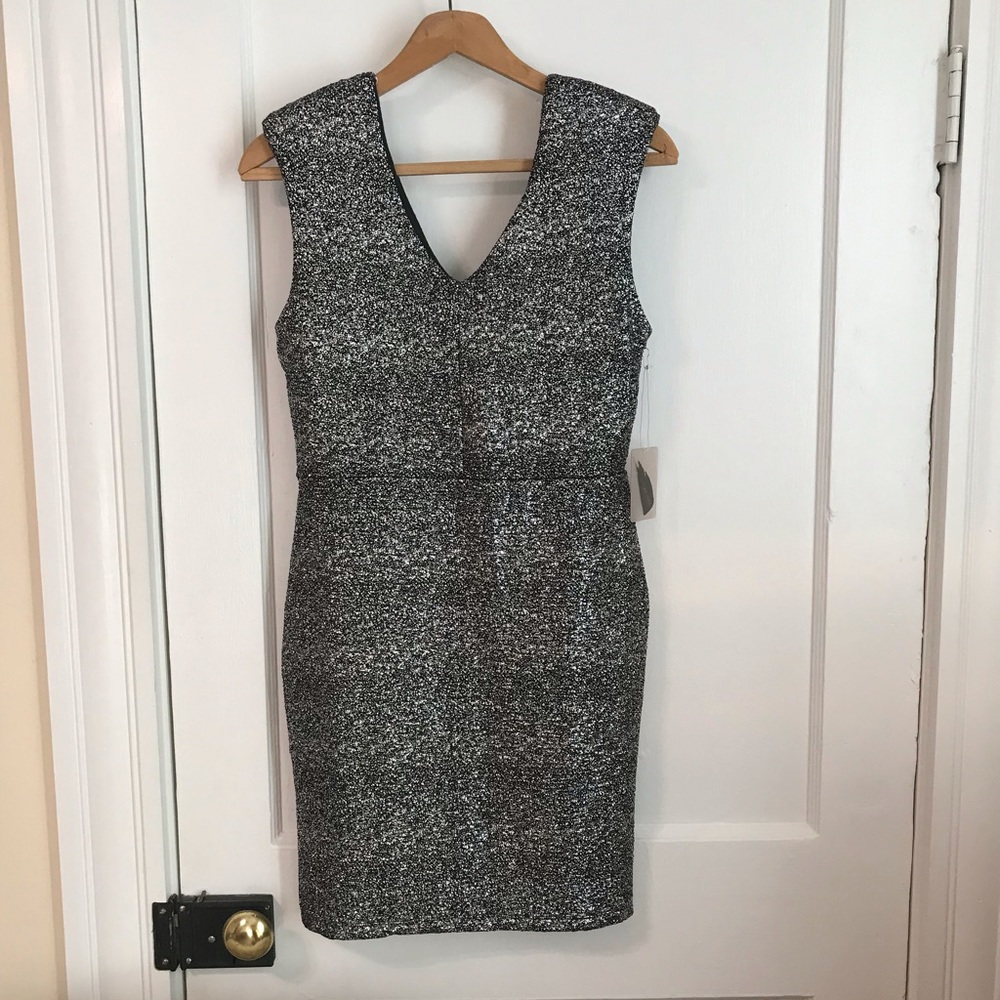 Silver foil bodycon dress!